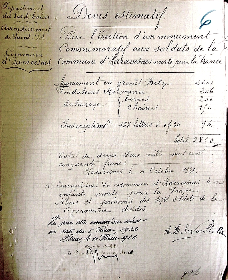 Archives dpartementales du Pas-de-Calais, 2O/641