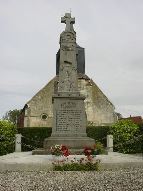 Le monument aux morts de BERLENCOURT