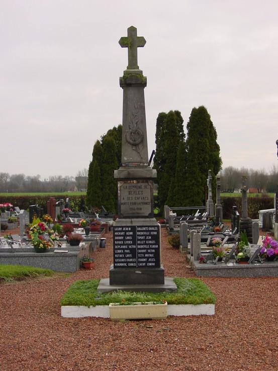 Le monument aux morts de BERLES-MONCHEL