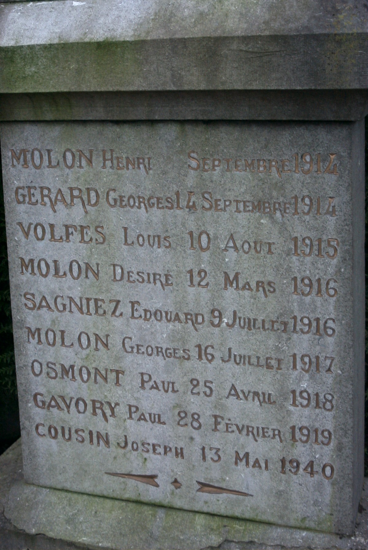 Le monument aux morts de MONTS-EN-TERNOIS
