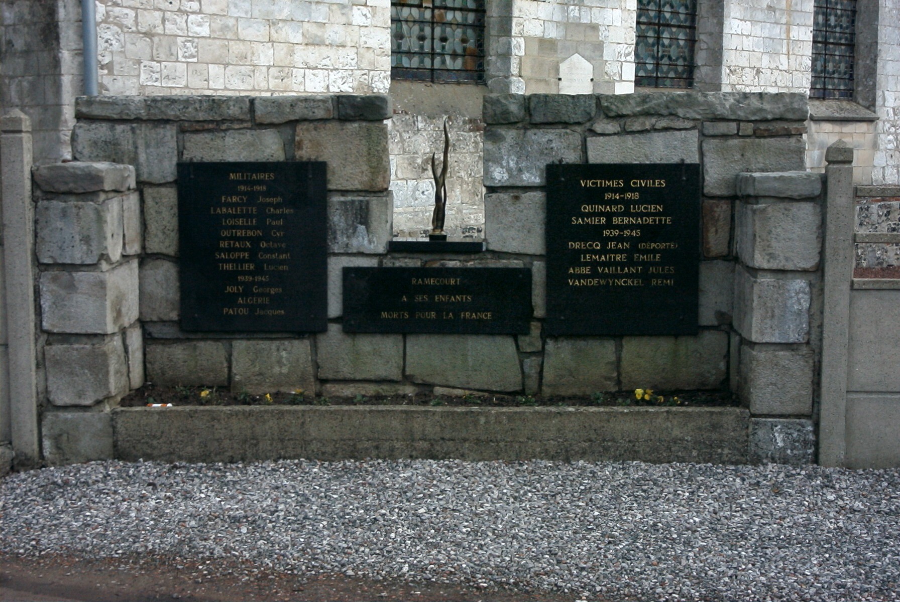 Le monument aux morts de RAMECOURT